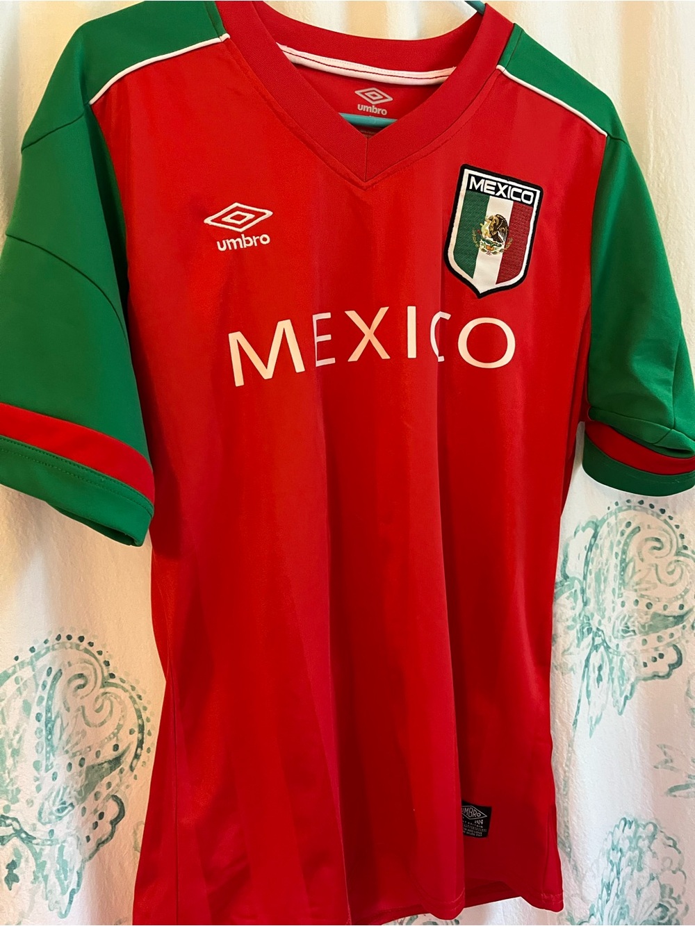 🇲🇽 ⚽️ Umbro Mexico Soccer Jersey- Red & Green - World Cup🇲🇽 ⚽️